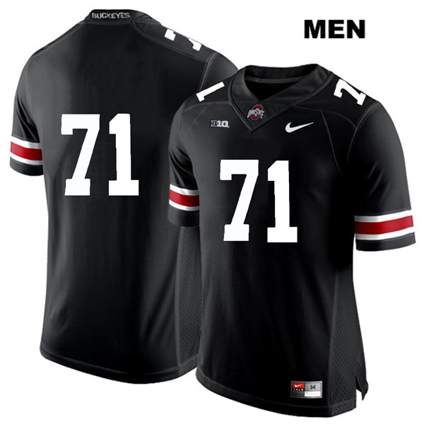 Ohio State Buckeyes Men's Josh Myers #71 White Number Black Authentic Nike No Name College NCAA Stitched Football Jersey KY19V06RV